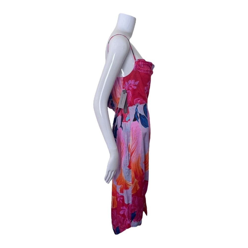 NEW Anthropologie Asymmetrical Multicolor Slip Dress Size 6P Avant Garde - Picture 4 of 9